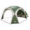 vidaXL Zijtent Groen 410 x 410 x 250 cm Polyester en staal