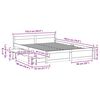 vidaXL Bedframe zonder matras massief grenenhout 120x190 cm