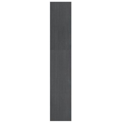 vidaXL Boekenkast/kamerscherm 100x30x167,5 cm massief grenenhout grijs