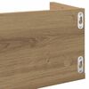 vidaXL CD-wandschap 100x18x18 cm bewerkt hout artisanaal eikenkleurig