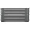 vidaXL Plantenbak 152x80x68 cm gegalvaniseerd staal grijs