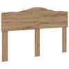 vidaXL Hoofdbord Artisan Eiken Bewerkt hout