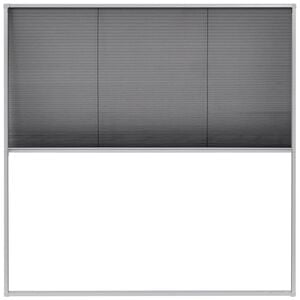 vidaXL Raamhor pliss&eacute; 120x120 cm aluminium
