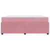vidaXL Bedframe met matras Roze 180 x 200 cm Stof