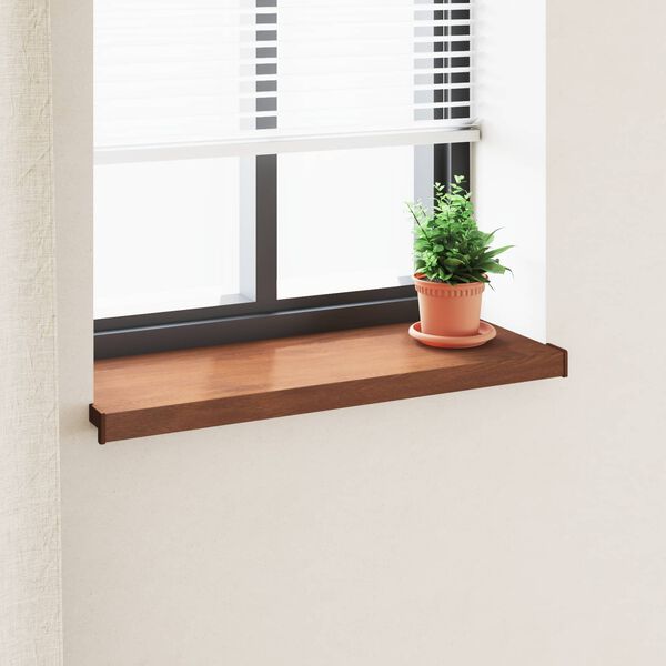 vidaXL Raamsokkel Bruin Hout 100 x 30 x 4,5 cm PVC