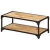vidaXL Salontafel 90x45x35 cm massief ruw mangohout