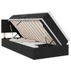 vidaXL LED Opslagbed met Matras Zwart 90 x 190 cm Fluweel
