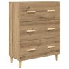vidaXL Hoge kast met lade Artisan Eiken 69,5 x 34 x 180 cm