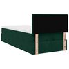 vidaXL Ottoman bed met matras 90x200cm fluweel donkergroen
