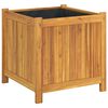 vidaXL Plantenbak met voering 50x50x50 cm massief acaciahout