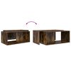 vidaXL Koffietafel Set 2 pcs Gerookt eiken Bewerkt hout