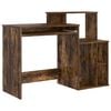 vidaXL Bureau Gerookt eiken Bewerkt hout 120,5 x 44 x 88,5 cm