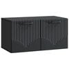 vidaXL Wandbeugel TV-kast Zwart 59,5 x 31 x 30 cm Bewerkt hout