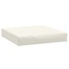 vidaXL Palletkussen 60x60x9,5 cm stof gem&ecirc;leerd cr&egrave;mekleurig