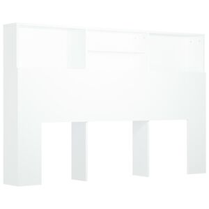 vidaXL Hoofdbordkast 160x19x103,5 cm wit