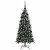 vidaXL Kunstkerstboom met 150 LED Groen 120 cm PVC en Plastic en Staal