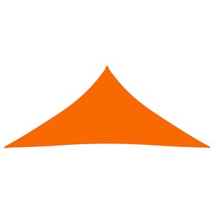 vidaXL Zonnescherm driehoekig 3,6x3,6x3,6 m oxford stof oranje