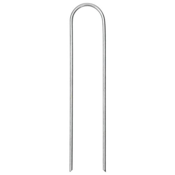 vidaXL Grondharingen 25 st U-vormig 15x3,5 cm gegalvaniseerd staal