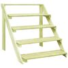 vidaXL Plantenstandaard 80x80x80 cm ge&iuml;mpregneerd grenenhout