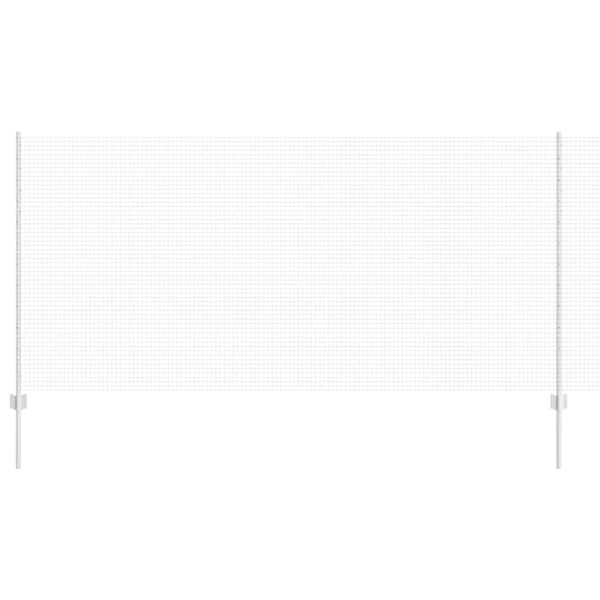 vidaXL Hek met Paal Zilver 1,2 x 10 m Staal