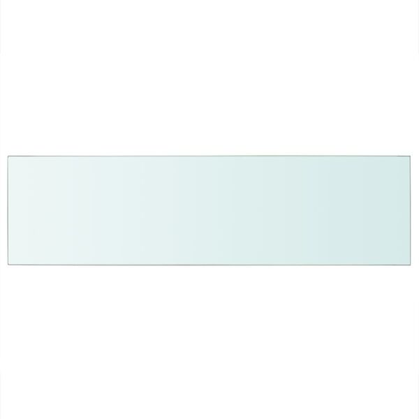 vidaXL Wandschap transparant 90x25 cm glas