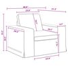 vidaXL Bankstel 2 pcs Donkergrijs 182 x 80 x 82 cm Stof