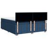 vidaXL Boxspring met matras stof blauw 200x200 cm