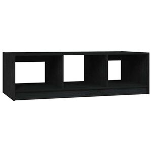 vidaXL Salontafel 110x50x34 cm massief grenenhout zwart
