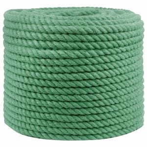 vidaXL Jute Touw 14 mm Groen 100% Tossa jute