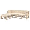 vidaXL Palletvloerkussens 7 st katoen beige