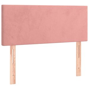 vidaXL Hoofdbord 80x5x78/88 cm fluweel roze