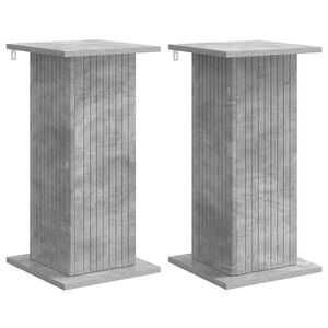 vidaXL Plantenstandaard 2 st Betongrijs 30,5 x 30 x 60,5 cm