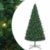 vidaXL Kerstboom met decoratieve slingerlichten Groen 400 cm PVC
