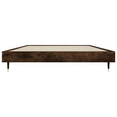 vidaXL Bedframe zonder matras hout gerookt eikenkleurig 100x200 cm