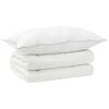 vidaXL Dekbed en Kussen Set 2 st 150x200 cm 4 seizoenen 220 GSM Wol