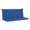 vidaXL Tuinbankkussen 120x(50+50)x7 cm oxford stof blauw