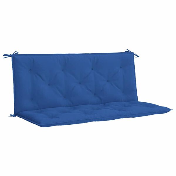 vidaXL Tuinbankkussen 120x(50+50)x7 cm oxford stof blauw
