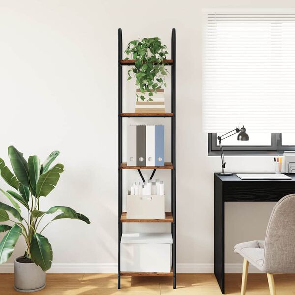 vidaXL Boekenkast Oudhout 40 x 30 x 183 cm Bewerkt hout