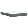 vidaXL Boxspring met matras fluweel donkergrijs 140x190 cm