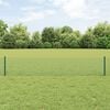vidaXL Hek met Paal Groen 0,4 x 25 m Staal en PVC