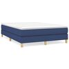 vidaXL Boxspring bed stof blauw 140x190 cm