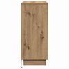 vidaXL LED Sideboard Artisan Eiken 90 x 32 x 75 cm Bewerkt hout