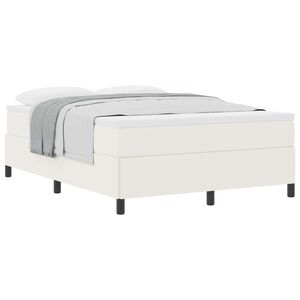 vidaXL Boxspringbed Cr&egrave;me 140 x 200 cm Fluweel