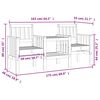 vidaXL Tuinbank met tafel 2-zits massief douglashout