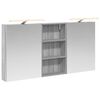 vidaXL Badkamerkastenset 3 st 140 x 14,5 x 70 cm Bewerkt hout