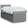 vidaXL Boxspring met matras stof lichtgrijs 90x190 cm
