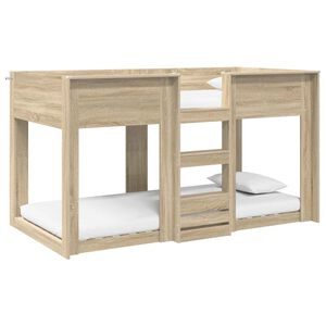 vidaXL Bunk Bed voor Kinderen Sonoma Eiken 90 x 190 cm Bewerkt hout