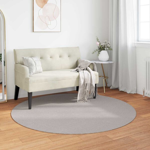 vidaXL Vloerkleden Rond Cr&egrave;me &Oslash; 160 CM