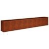 vidaXL Plantenbak Roestkleurig 360 x 40 x 60 cm weervast staal