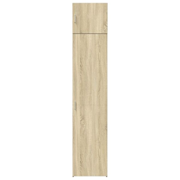 vidaXL Opbergkast smal 45x42,5x225 cm bewerkt hout sonoma eikenkleurig